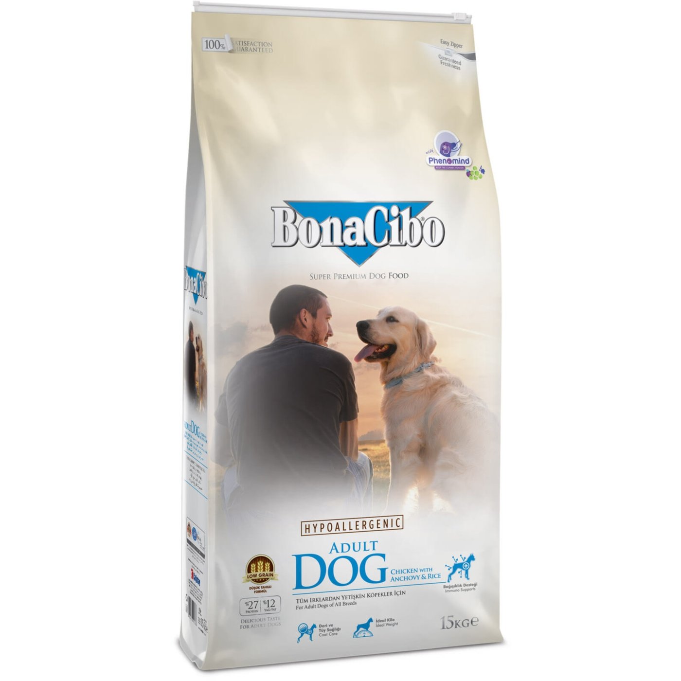 BonaCibo Adult Dog Chicken&Rice with Anchovy фото 1